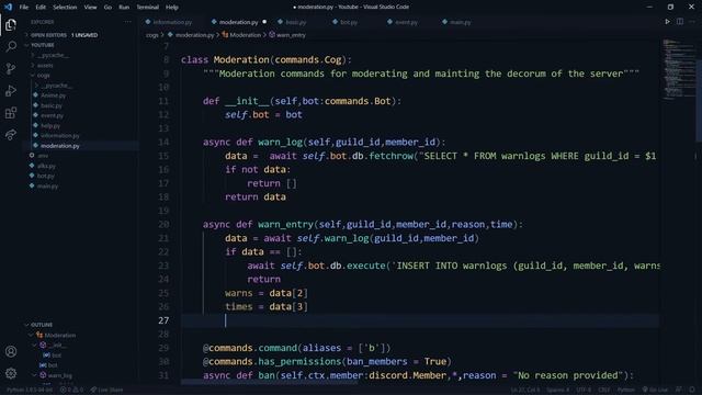 Warn Command-set in Discord.py with PostgreSQL