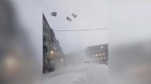На Норильск обрушился ураган