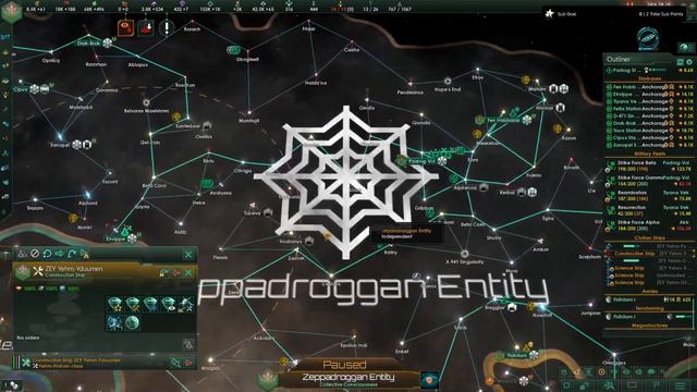 Stellaris "Randomized Empire": Zeppadroggan Entity (Day 6, Part 1) смотреть онлайн
