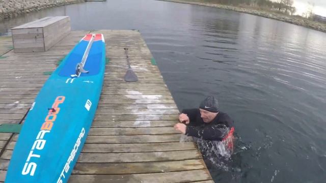 Test of SUP suit for winter paddling смотреть онлайн