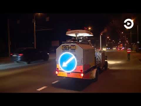 На дороги Пензы начали наносить разметку по новым технологиям