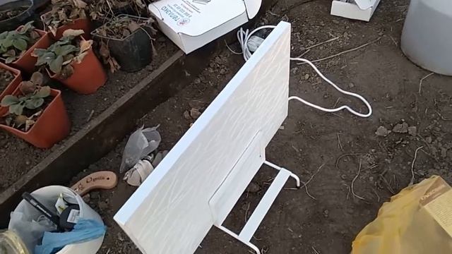 Тестирование обогревателя Теплэко в теплице
