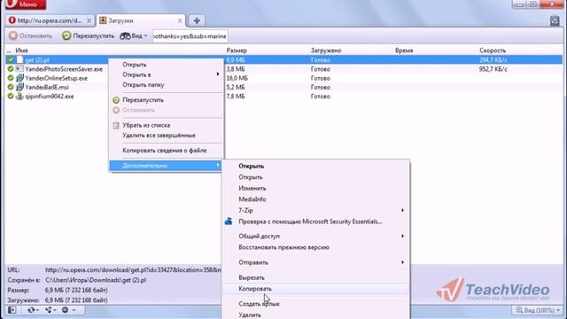 Загрузки в Opera 11 (6/10) смотреть онлайн
