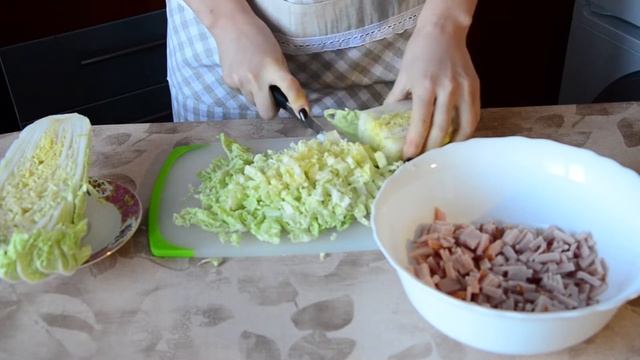 Салат с Пекинской Капусты. Простой и Очень Вкусный Рецепт Салата | ДОМАШНИЕ РЕЦЕПТЫ