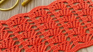 ИНТЕРЕСНЫЙ ВЕЛИКОЛЕПНЫЙ УЗОР КРЮЧКОМ для  Шали, Блузки, Туники, Одеяло и т.д.