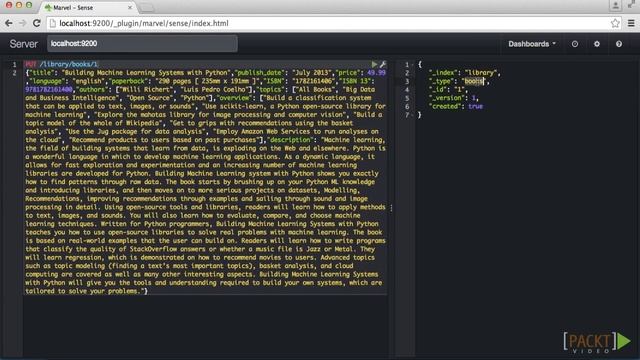 Building a Search Server with Elasticsearch Tutorial: Ingesting the Initial Document | packtpub.com