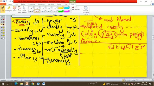  present simple  شرح المضارع البسيط