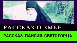 СТАРЕЦ ПАИСИЙ И ЗМЕЯ. РАССКАЗ