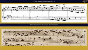 J.S. Bach: Sinfonia (Three-Part Invention) No. 6 in E Major BWV 792 (Piano)