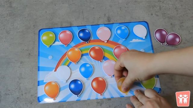 Игра на липучках Найди пару! Воздушные шары