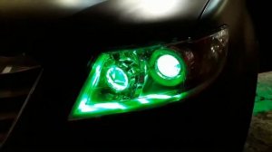 Субару Трибека/SUBARU Tribeca Тюнинг фар. ДХО. Би линзы. Подсветка. студия АВТОЛАЙТ г. Запорожье