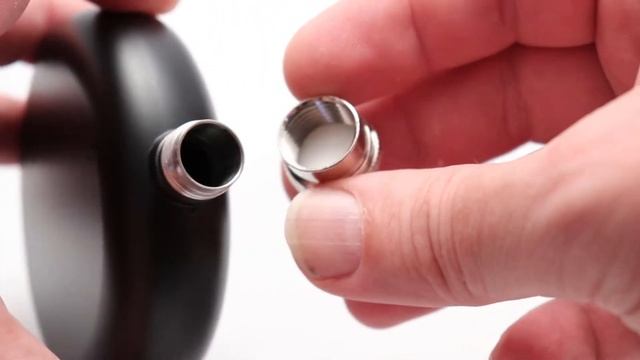 Фляжка круглая темно-серая, 5 унций смотреть онлайн