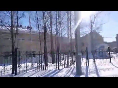 Нефтеюганск видео. Достопримечательности зимой. Прогулка.