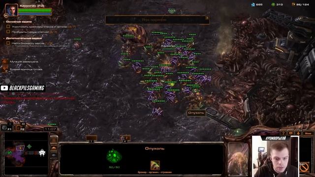 Прохождение StarCraft 2 Heart of the Swarm gameplay. Огонь небесный (ветеран) Старкрафт 2 зерги