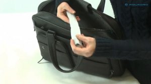 Обзор сумки Piquadro (Пиквадро) Black Square/Black CA2849B3_N