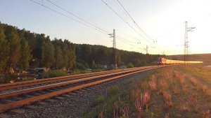 Пассажирский поезд №117 Новокузнецк — Москва. ЭП2К