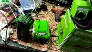ПИЛА GREENWORKS GD40CS15 а что внутри