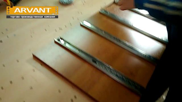 Установка направляющих ящиков с помощью мебельного шаблона ARVANT РШН-500