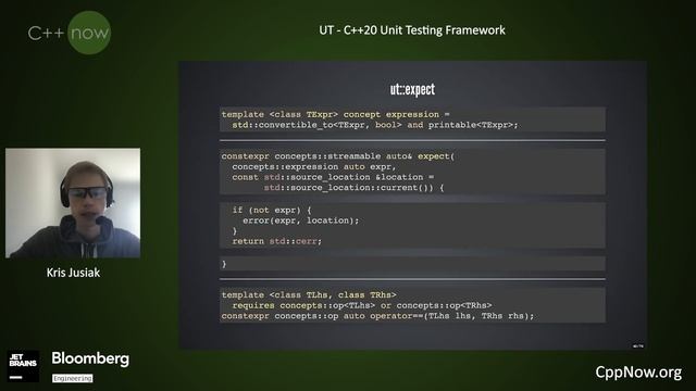UT - C++20 Unit Testing Framework - Kris Jusiak - [CppNow 2021]