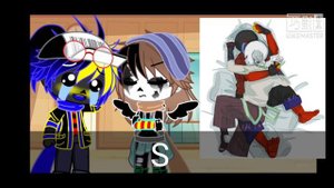 Error and Ink react to Errorink images(+bonus vid)