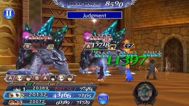 【DFFOO】Dimension's End: Transcendence Tier 1 {All 3 Battles}