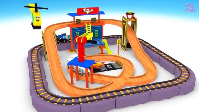 new toy train set - train cartoon for kids - toy videos for kids - choo choo Train kids videos смотреть онлайн