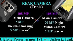 Ulefone Power Armor 18T Vs Unihertz Tank Flagship 108 MP Camera Phone | Top Rugged Phone Compare