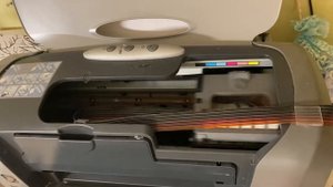 Тест дюз для Epson r220 с помощью сервисной команды.