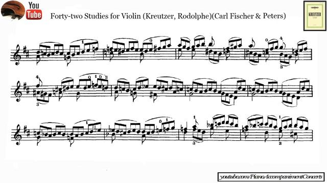 kreutzer - violín caprice, no. 38 | Piano Accompanist for beginner смотреть онлайн