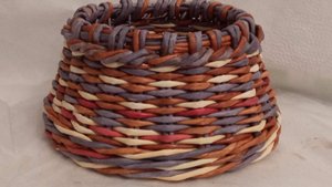 МК. Корзинка "Меланж" из бумажной лозы. #30