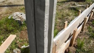 Установка железобетонного забора ч.2