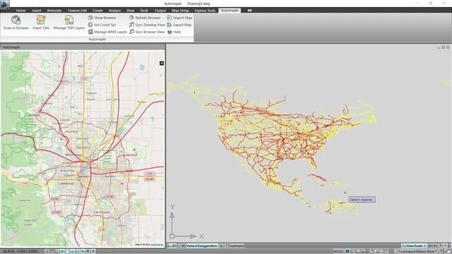 Import SHP to AutoCAD and export to Google Earth KMZ смотреть онлайн