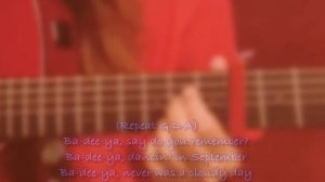 SEPTEMBER (Earth, Wind & Fire) Female Cover, Acoustic Version, Easy Guitar Chords, Lyrics and Chord