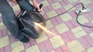Мангал, очаг из бака стиральной машины