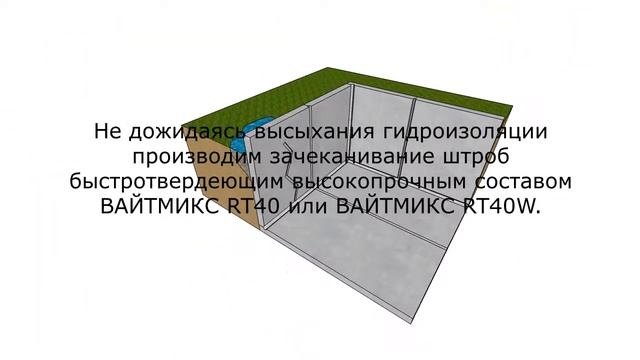 Гидроизоляция швов бетонирования. Гидроизоляция подвалов.