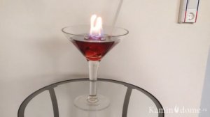 Биокамин бокал Martini, kamin-v-dome.ru