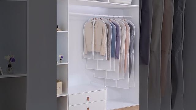 Подвесной пылезащитный чехол для одежды, чехол  для хранения одежды. Https://2my.site/D4BvSev