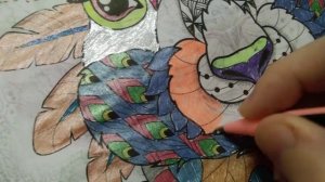 раскраска антистресс звери Набор цветных гелевых ручек