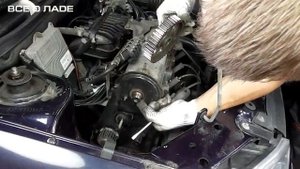 Замена ремня ГРМ и натяжного ролика. Лада Калина (Lada Kalina)