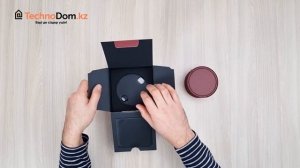 Умная колонка Яндекс Станция Мини Новая с Часами Красный Гранат(YNDX-00020RED) | Распаковка Технодо