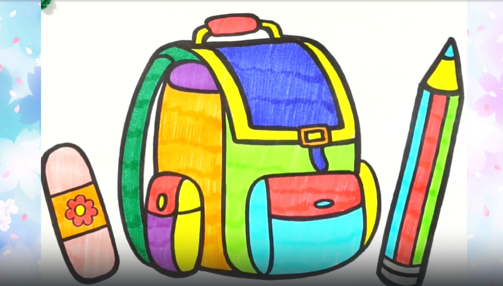 Ранец, карандаш и ластик. Рисуем легко с детьми смотреть онлайн