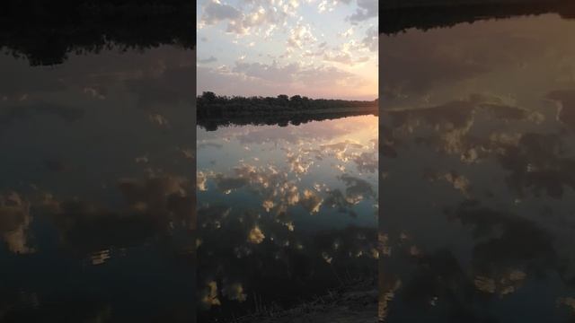 красивый восход на рыбалке(Гянджа-река Кура)