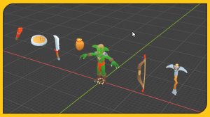 [Экипировка] Персонаж Гоблин | How to create a Low Poly Character in Blender 3D | 3Д Куб Туториалс