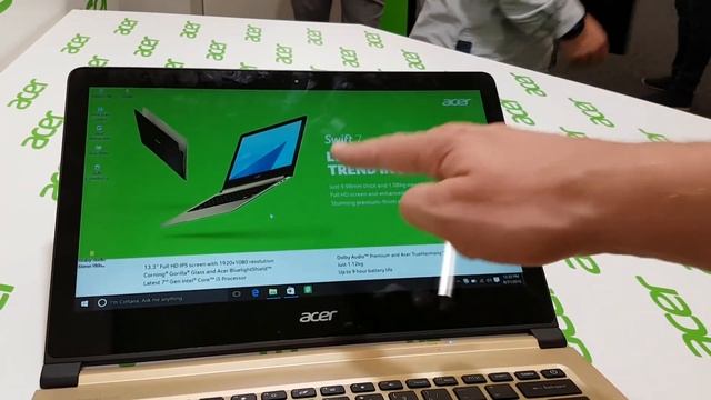 Acer Swift 7 - das dünnste Notebook der Welt im Hands on смотреть онлайн