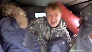 Мужики едут на охоту рыбалку на уазике / Men go hunting fishing on the UAZ