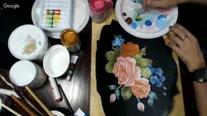 Жостовский поднос-роспись