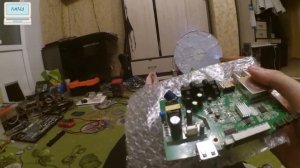 Приставка для цифрового ТВ Lumax DV3201HD / не работает, пробило днище