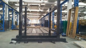 Рельсовая система  для производства автобусов