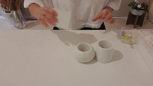 Бетонные горшки своими руками | Пробковая подложка #handmade #бетон #хэндмэйд #diy #howtomake