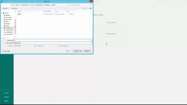 How to convert publisher File to PDF Document using MS Publisher смотреть онлайн